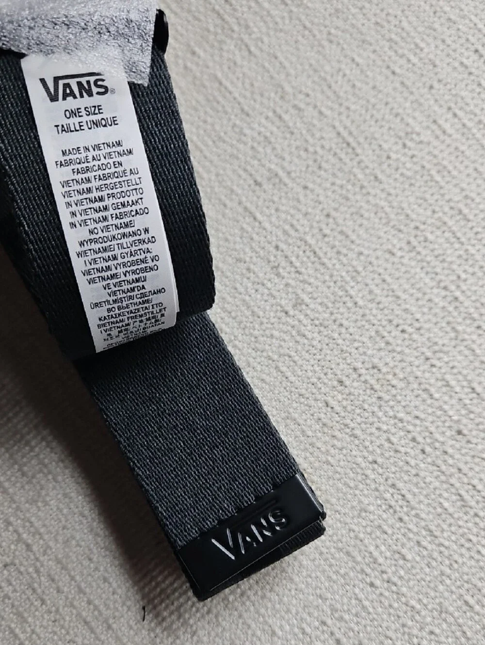 Vans Black & Gray Checkerboard Belt